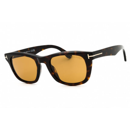 Tom Ford Men's Sunglasses - Dark Havana Acetate Rectangular Shape Frame | FT1076 52E ,