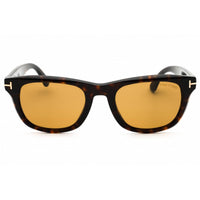 Tom Ford Men's Sunglasses - Dark Havana Acetate Rectangular Shape Frame | FT1076 52E ,