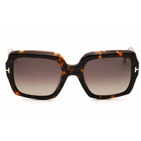 Tom Ford Women's Sunglasses - Havana Acetate Rectangular Full Rim Frame | FT1082 52D ,