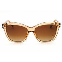 Tom Ford Women's Sunglasses - Shiny Light Brown Acetate Full Rim Frame | FT1087 45F ,