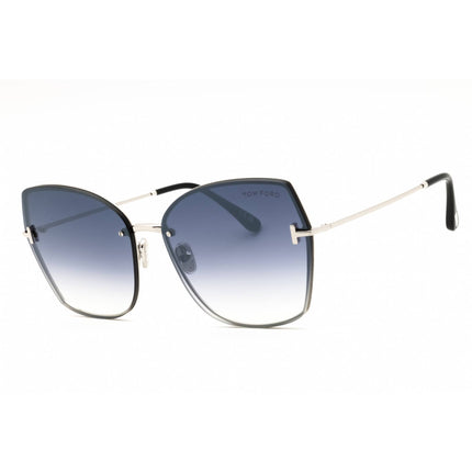 Tom Ford Women's Sunglasses - Shiny Palladium/Black Oversized Shape Frame | FT1107 16C ,