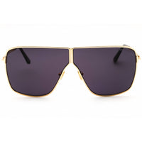 Tom Ford Unisex Sunglasses - Shiny Deep Gold/Black Metal Full Rim Frame | FT1159 30A ,