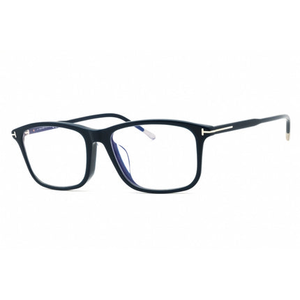 Tom Ford Men's Eyeglasses - Shiny Blue Acetate Rectangular Frame | FT5646-D-B 090 ,