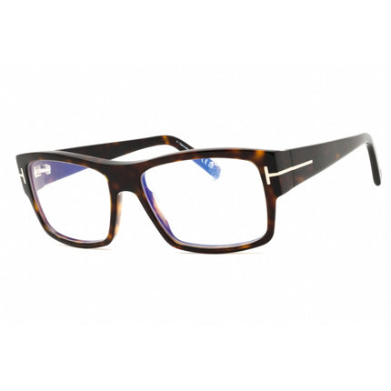 Tom Ford Unisex Eyeglasses - Dark Havana Rectangular Full Rim Frame | FT5941-B 052 ,