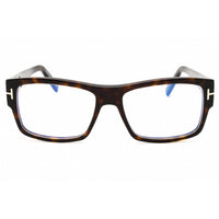 Tom Ford Unisex Eyeglasses - Dark Havana Rectangular Full Rim Frame | FT5941-B 052 ,