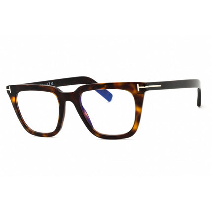 Tom Ford Men's Eyeglasses - Dark Havana Acetate Rectangular Shape Frame | FT5963-B 052 ,