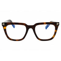 Tom Ford Men's Eyeglasses - Dark Havana Acetate Rectangular Shape Frame | FT5963-B 052 ,