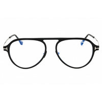 Tom Ford Men's Eyeglasses - Black/Grey Metal Aviator Full Rim Frame | FT5972-B 005 ,