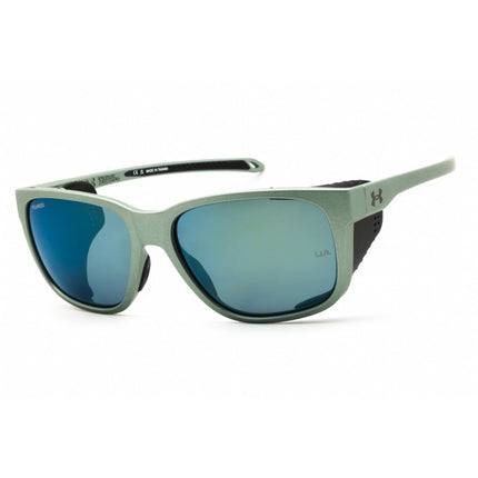 Under Armour Men's Sunglasses - Metalized Grey Full Rim Frame | UA GLACIAL 0BD5 VE ,