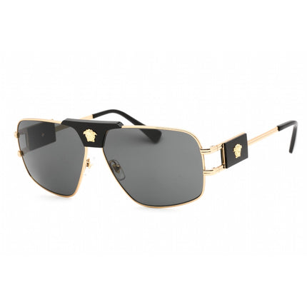 Versace Men's Sunglasses - Gold Metal Rectangular Full Rim Frame | 0VE2251 100287 ,