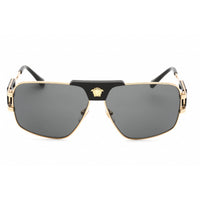 Versace Men's Sunglasses - Gold Metal Rectangular Full Rim Frame | 0VE2251 100287 ,