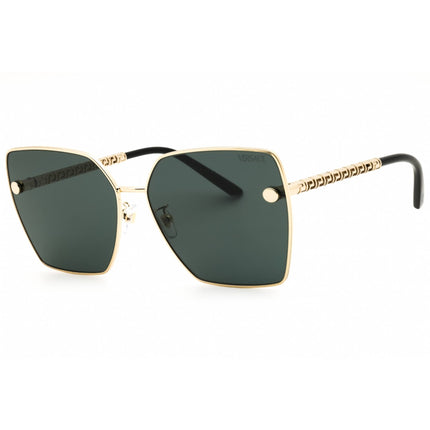 Versace Women's Sunglasses - Gold Metal Rectangular Full Rim Frame | 0VE2270D 125287 ,