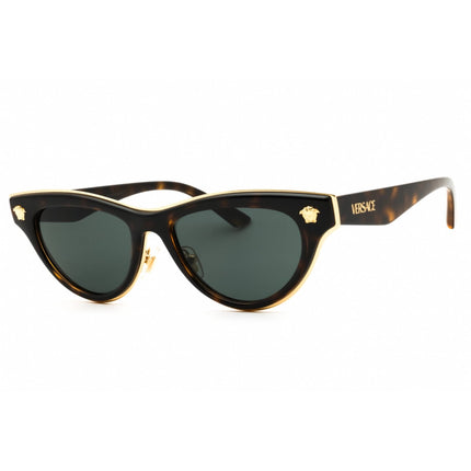 Versace Women's Sunglasses - Havana Metal Cat Eye Full Rim Frame | 0VE2273 108/87 ,