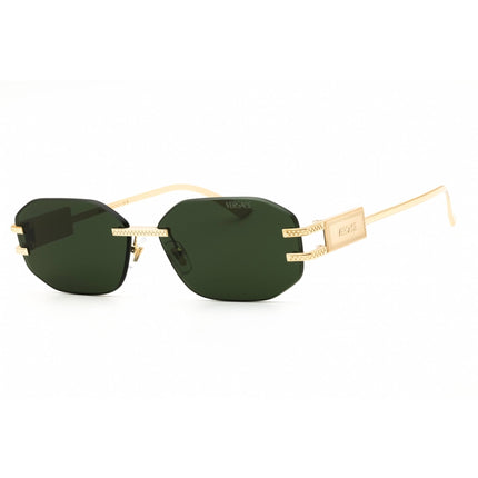 Versace Unisex Sunglasses - Gold Metal Oval Shape Rimless Frame | 0VE2274 100271 ,