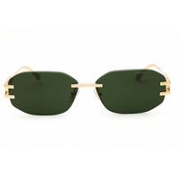Versace Unisex Sunglasses - Gold Metal Oval Shape Rimless Frame | 0VE2274 100271 ,