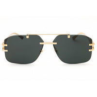Versace Men's Sunglasses - Gold Metal Rectangular Shape Rimless Frame | 0VE2275 100287 ,