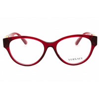 Versace Women's Eyeglasses - Transparent Red Acetate Cat Eye Shape Frame | 0VE3313 388 ,