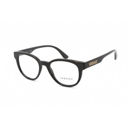 Versace Women's Eyeglasses - Black Acetate Round Shape Full Rim Frame | 0VE3317 GB1 ,