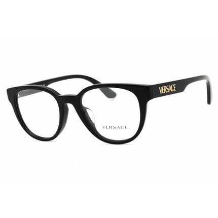 Versace Women's Eyeglasses - Black Acetate Round Shape Full Rim Frame | 0VE3317F GB1 ,