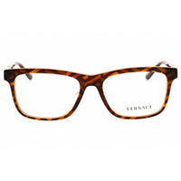 Versace Women's Eyeglasses - Havana Monogram Print Rectangular Frame | 0VE3319F 5354 ,