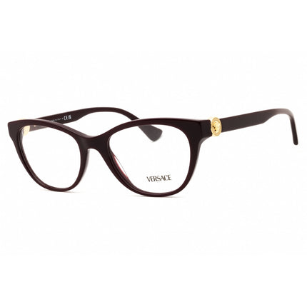 Versace Women's Eyeglasses - Plum Acetate Oval Shape Full Rim Frame | 0VE3330 5386 ,