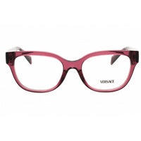 Versace Women's Eyeglasses - Red Acetate Rectangular Full Rim, 52mm | 0VE3338 5409 ,