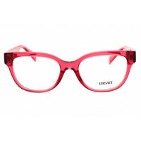 Versace Women's Eyeglasses - Transparent Red Acetate Full Rim, 54mm | 0VE3338 5409 ,