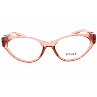 Versace Women's Eyeglasses - Transparent Pink Acetate Full Rim Frame | 0VE3372U 5322 ,