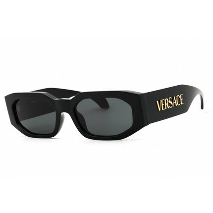 Versace Unisex Sunglasses - Black Plastic Oval Shape Full Rim Frame | 0VE4489U GB1/87 ,