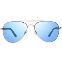 Revo Unisex Sunglasses - Raconteur Blue Water Lens Pilot Gold Frame | 1011 04 BL ,