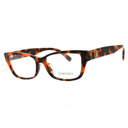 Versace Women's Eyeglasses - Dark Havana Rectangular Full Rim Frame | VE3284BA 944 ,