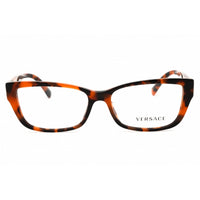 Versace Women's Eyeglasses - Dark Havana Rectangular Full Rim Frame | VE3284BA 944 ,