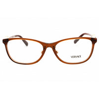 Versace Women's Eyeglasses - Transparent Brown Acetate Full Rim Frame | VE3297D 5324 ,