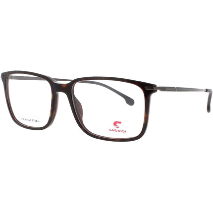 Carrera Men's Eyeglasses - Square Shape Dark Havana Acetate/Metal Frame | 8897 086 ,