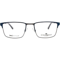 Chesterfield Men's Eyeglasses - Blue/Shaded Grey Metal Full Rim Frame | CH-112XL 0MX ,