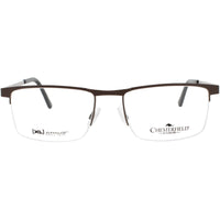 Chesterfield Men's Eyeglasses - Matte Black/White Metal Frame | CH-113XL 4IN ,