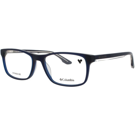 Columbia Men's Eyeglasses - Rectangular Matte Navy Acetate Frame | C8035-N 418 ,