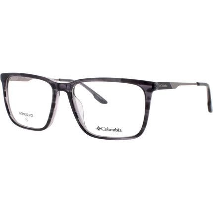 Columbia Men's Eyeglasses - Square Dark Grey Horn Acetate Full Rim Frame | C8042 026 ,