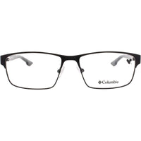Columbia Men's Eyeglasses - Rectangular Satin Black Metal Full Rim Frame | C3003 002 ,
