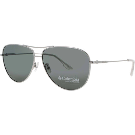 Columbia Men's Sunglasses - Aviator Shape Silver Metal Full Rim Frame | C116SP 040 ,