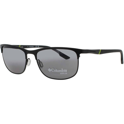 Columbia Men's Sunglasses - Rectangular Satin Black Metal Full Rim Frame | C117S 002 ,