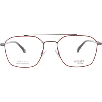 Elasta Men's Eyeglasses - Navigator Shape Red Metal Full Rim Frame | E-8001 C9A ,