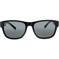 Elton John Unisex Sunglasses - Square Black/Gold Acetate Frame | BOOGIE 5 PBKSY ,