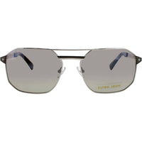 Elton John Unisex Sunglasses - Navigator Silver Metal Full Rim Frame | DODGER 3 SLV ,