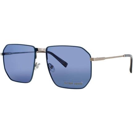 Elton John Unisex Sunglasses - Geometric Gold/Black Metal Frame | HERCULES 1 GLDBL ,