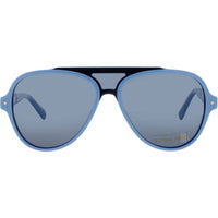 Elton John Unisex Sunglasses - Aviator Blue Metal/Acetate Frame | JOURNEY 1 BLUTT ,