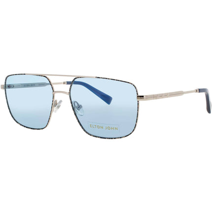 Elton John Unisex Sunglasses - Navigator Gold Metal Full Rim Frame | KING 2 VGLPD ,
