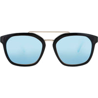Elton John Unisex Sunglasses - Black Metal/Acetate Full Rim Frame | ROCKER 2 BLK/BL ,