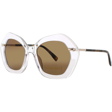 Elton John Women's Sunglasses - Crystal Metal/Acetate Frame | A LIST 5 CRYBR ,