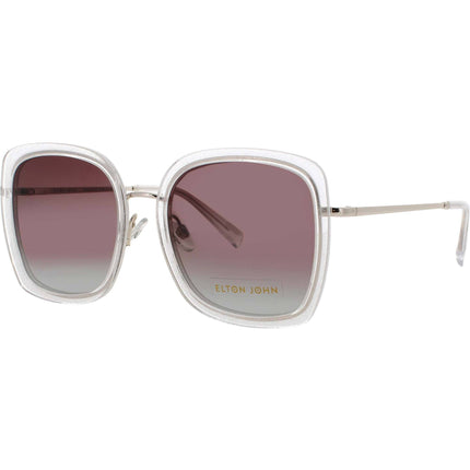 Elton John Women's Sunglasses - Ice Glitter Metal/Acetate Frame | DIVA 2 ICEGL ,